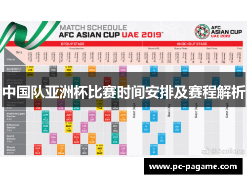 中国队亚洲杯比赛时间安排及赛程解析 中国队亚洲杯比赛时间安排及赛程解析
